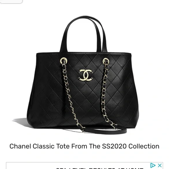 Authentic Black Calfskin Quilted Leather Shopping Bag - Picture 15 of 16